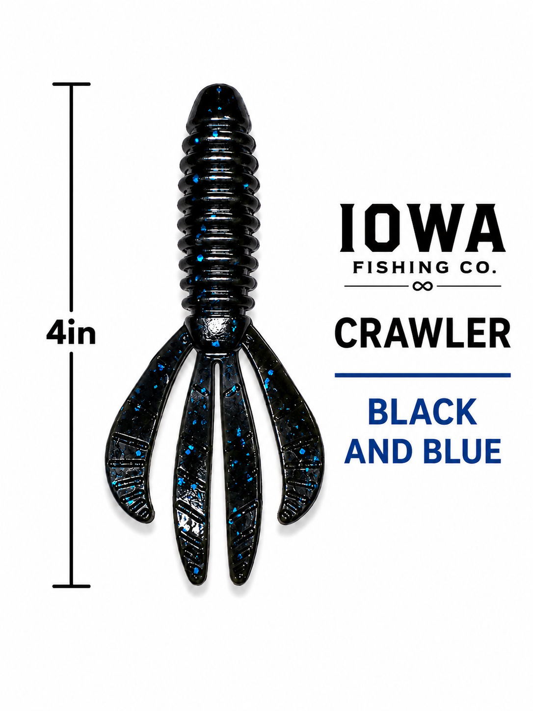 Crawler 4” Black & Blue