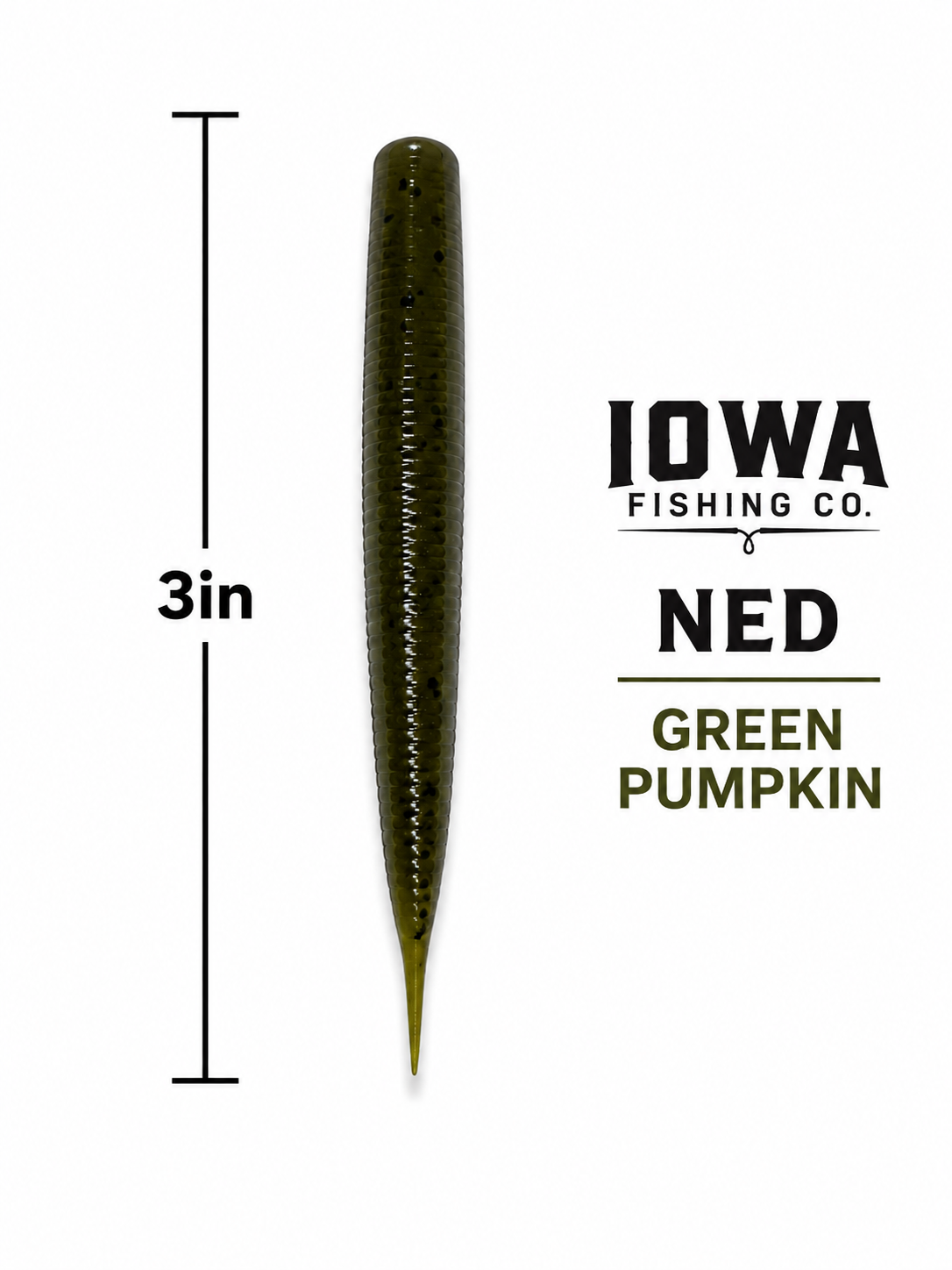 Ned 3” Green Pumpkin