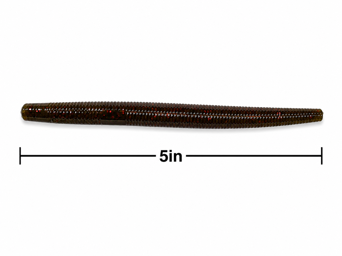 Stick Worm 5" Brown Pumpkin Seed