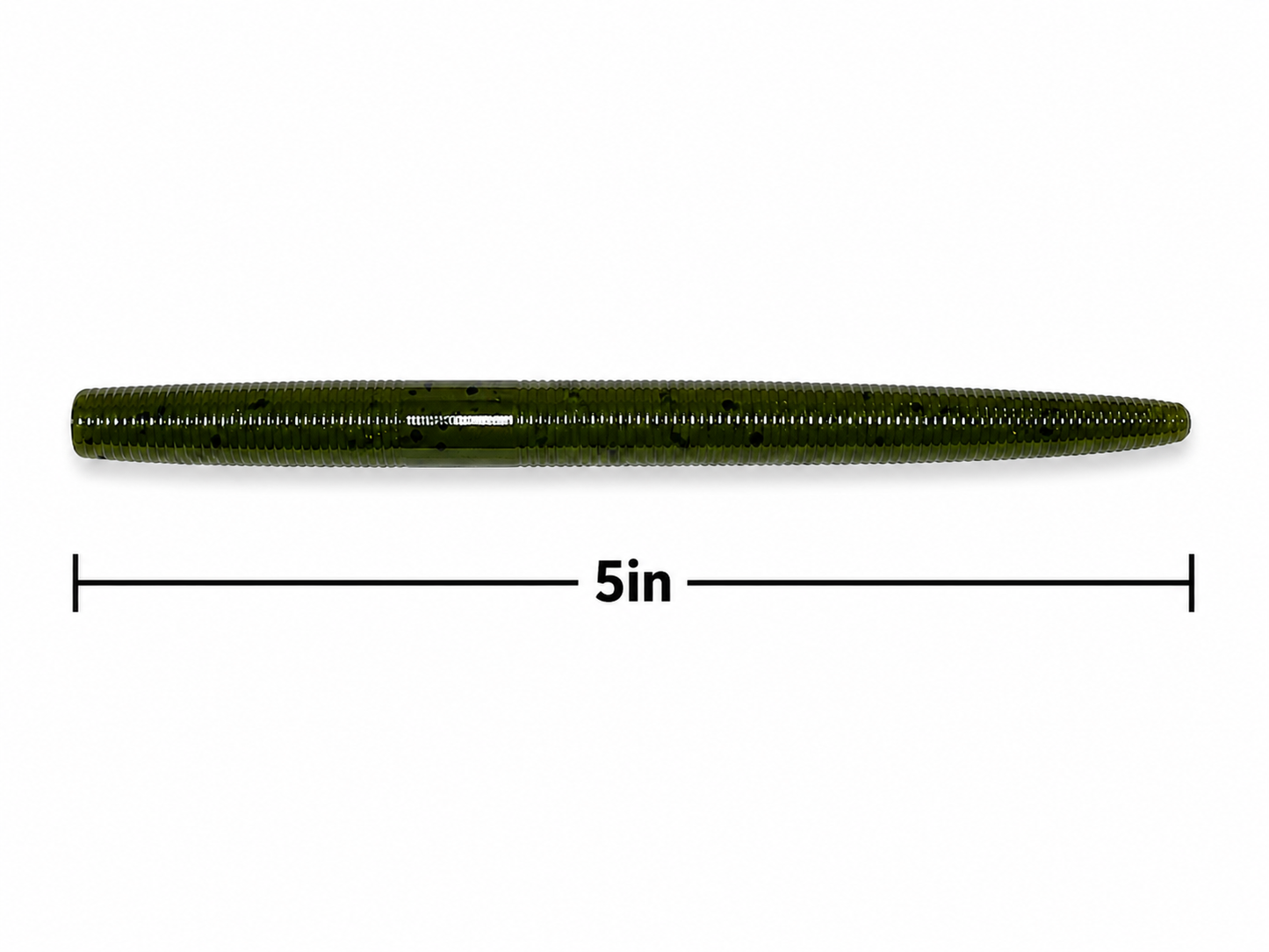 Stick Worm 5" Green Pumpkin