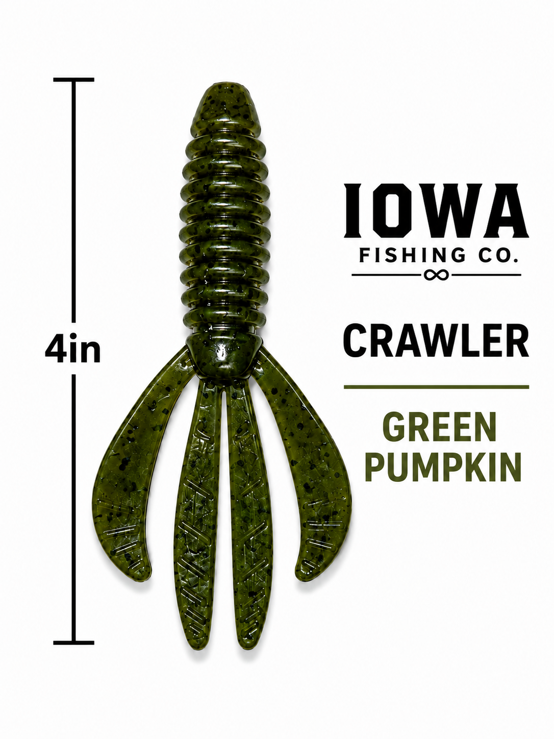 Crawler 4” Green Pumpkin